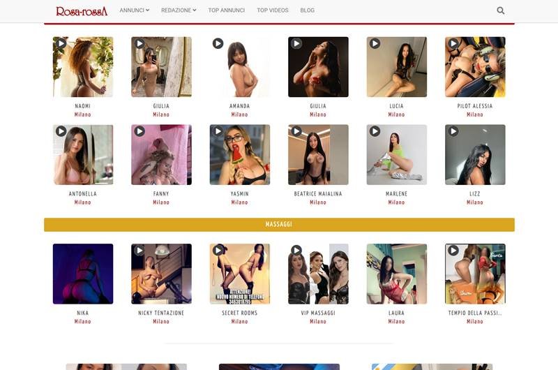 RosaRossa – portale storico di escort italiane con foto e video reali